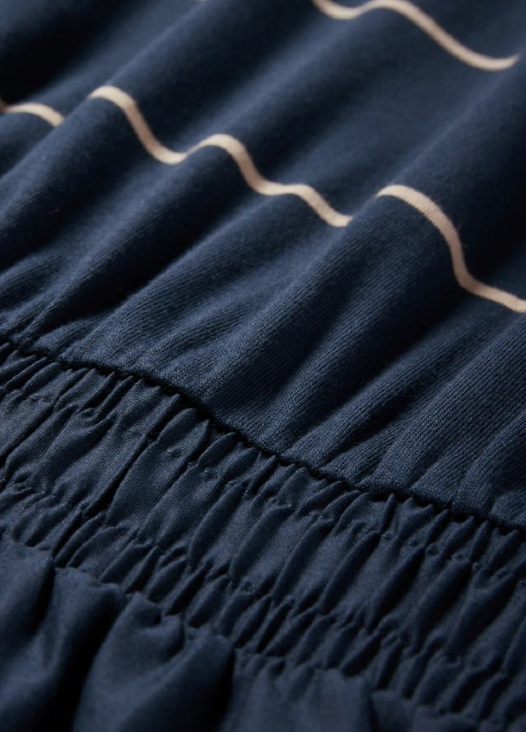 Темно-синее платье C&A в полоску