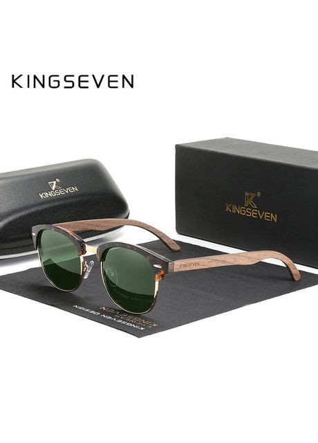 Поляризационные солнцезащитные очки для мужчин и женщин N5516 Green KINGSEVEN (302515093)