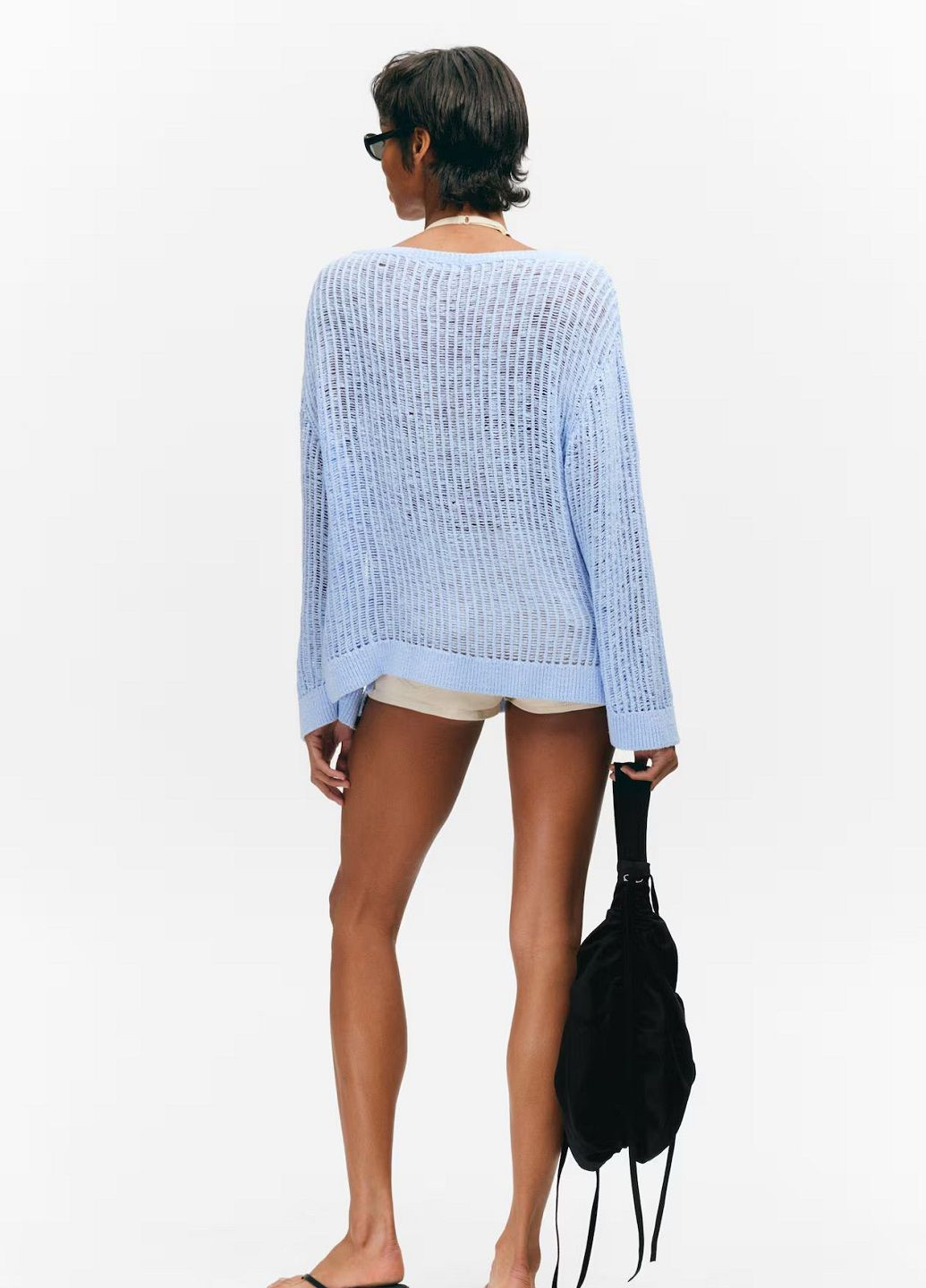 Светло-голубой демисезонный свитер H&M