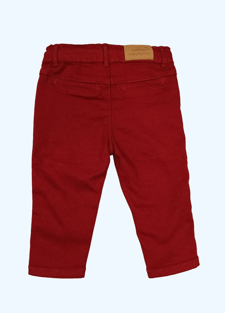 Бордовые повседневный, праздничный демисезонные брюки зауженные OVS