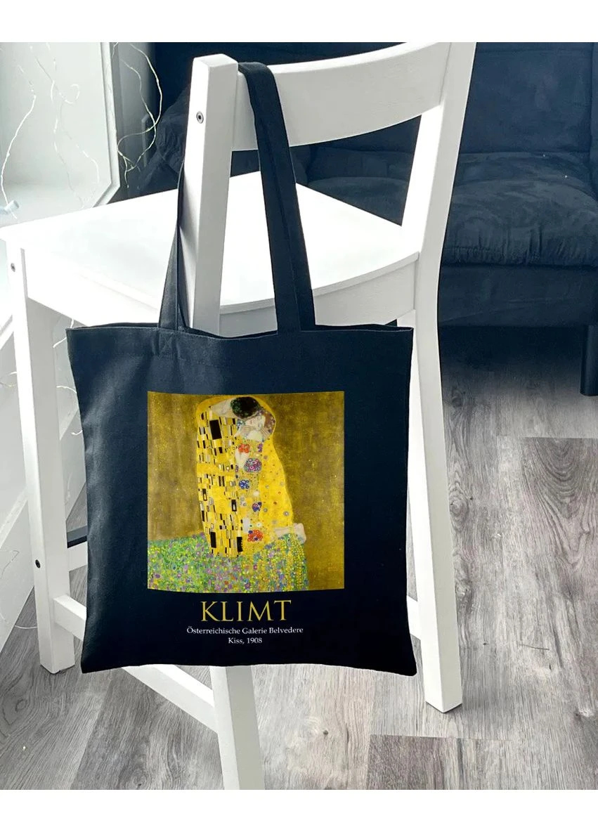 Экошоппер Bookopt KLIMT - Поцелуй. Черный (ВК4064) No Brand (385217011)