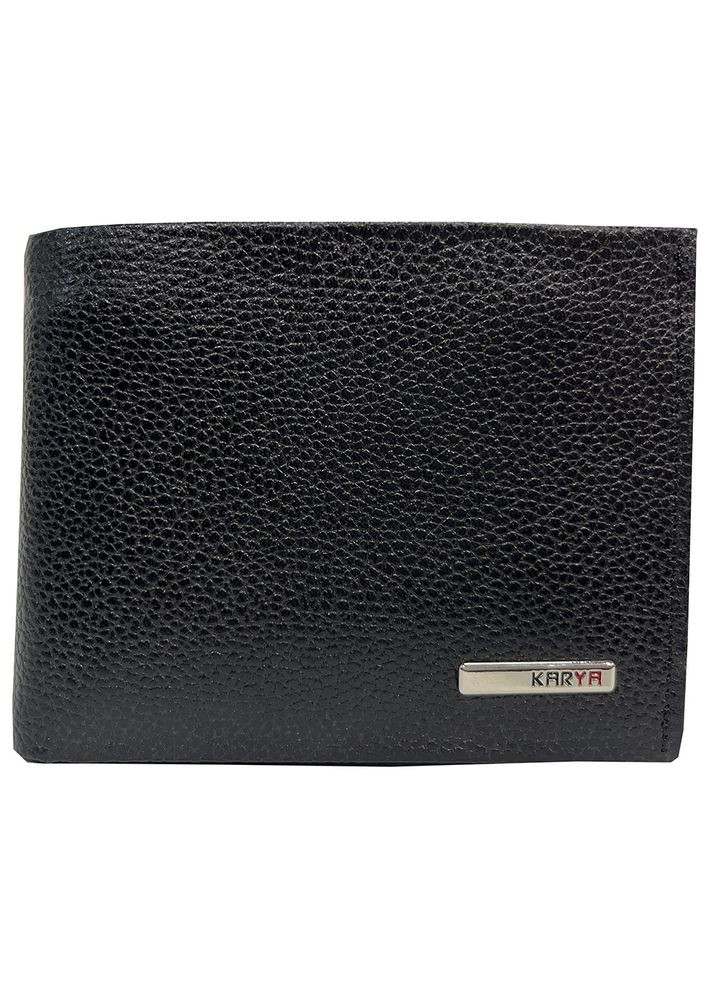 Мужское портмоне из натуральной кожи черное Karya (336377998)