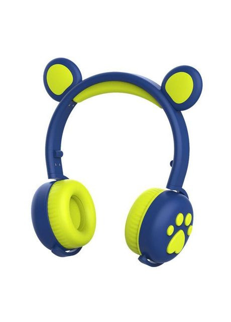 Бездротові дитячі навушники мікрофоном ВК-5, з ведмедими вушками та LED-підсвіткою подарункові ( ) Atd (349824252)