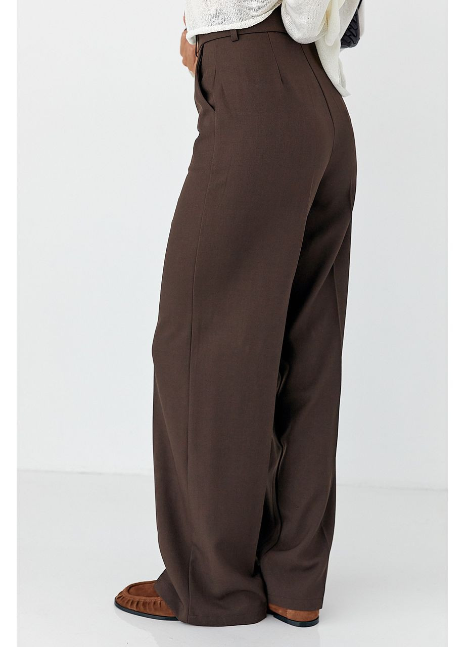 Класичні жіночі прямі штани Lurex (350948927)