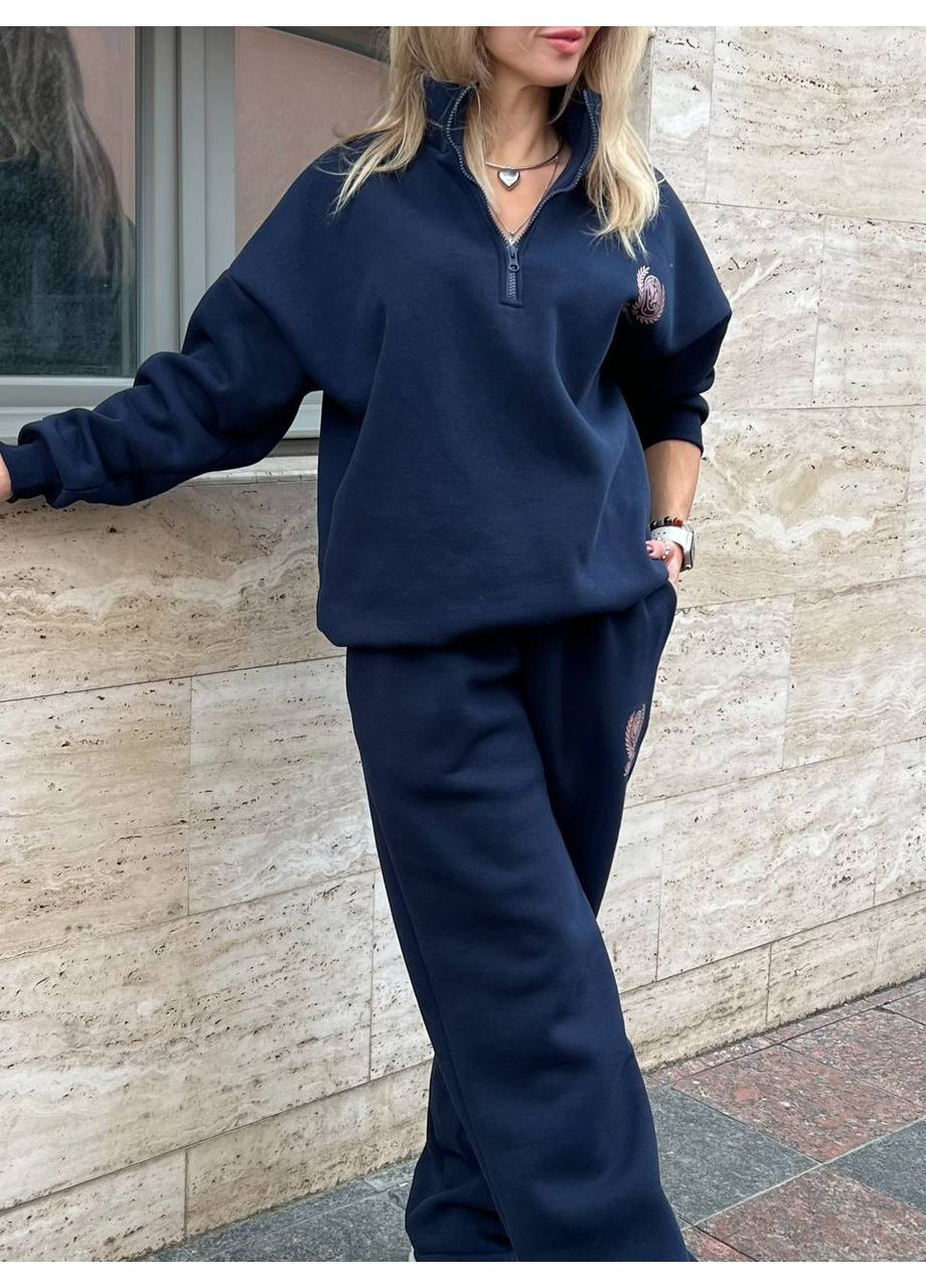 Теплий костюм з тринитки на флісі | Oversize Україна (367049345)