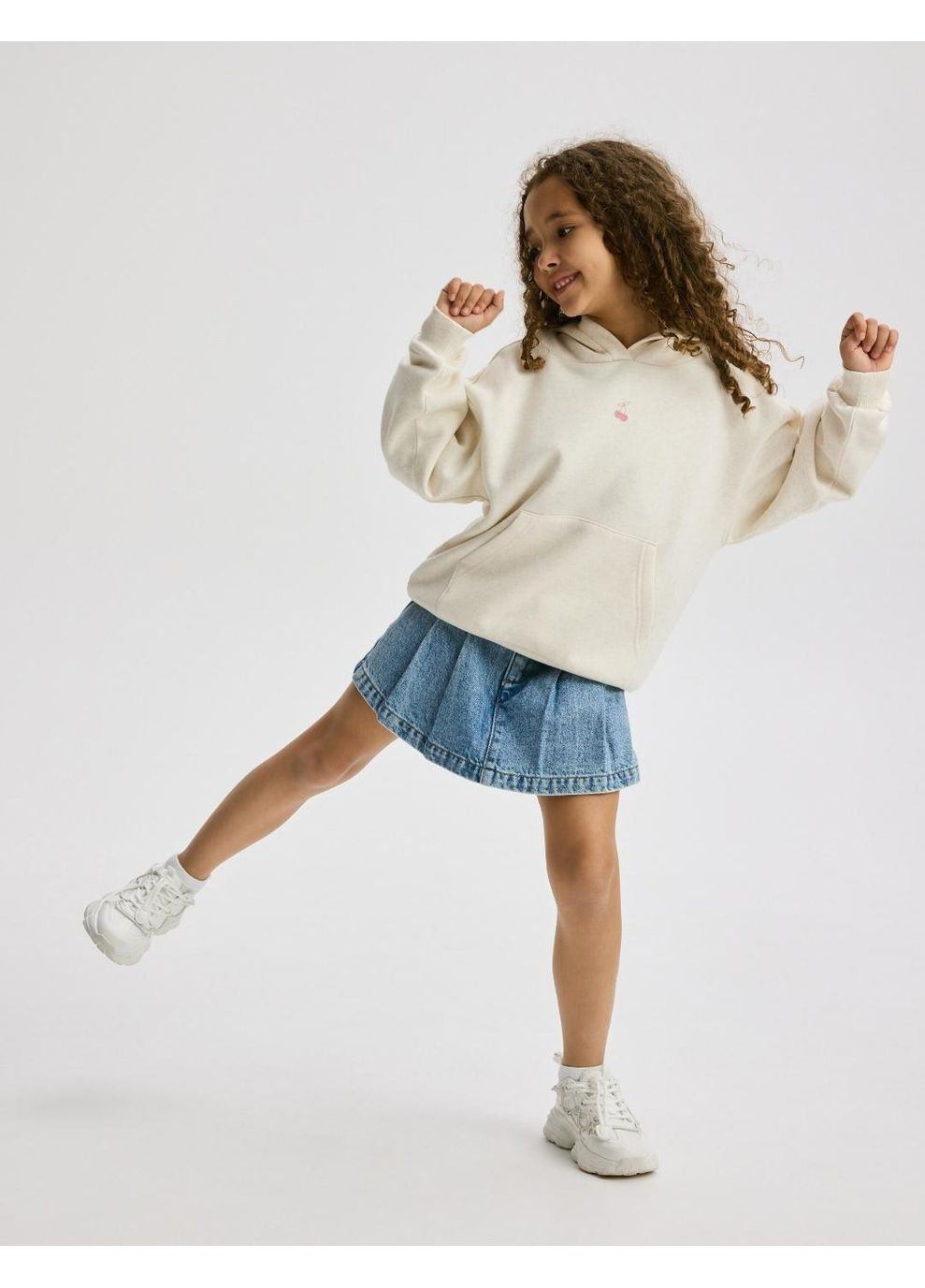 Дитяче тепле худі для дівчинки Молочне (25101101) Reserved (365300778)