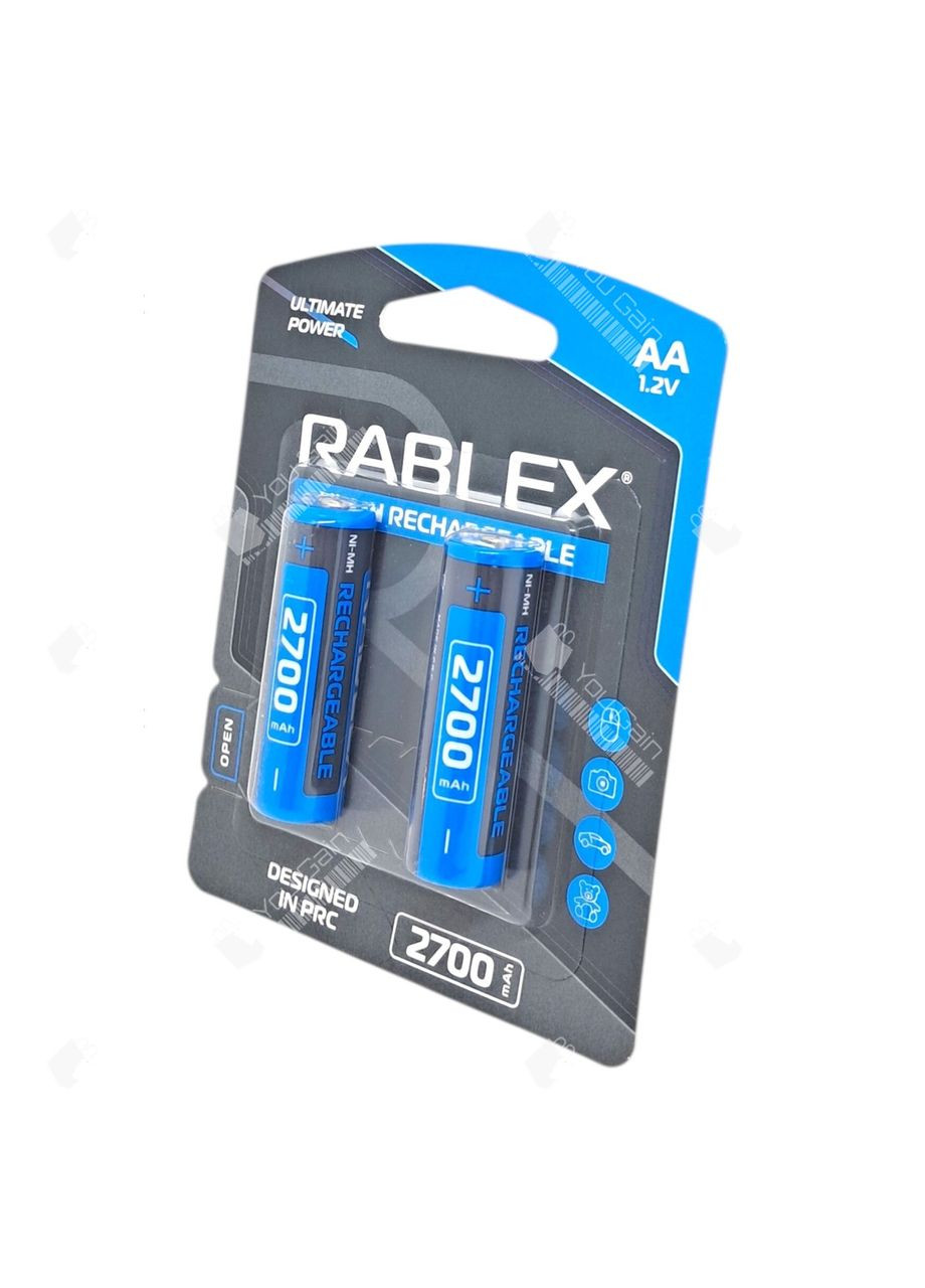 Акумулятор Ni-Mh AA 2700 мA/ч (упаковка 2 шт) Rablex (361068279)