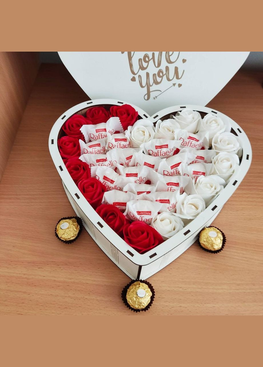 Подарочный бокс с конфетами для девушки на день рождения, на праздник (ar92) No Brand (316141124)