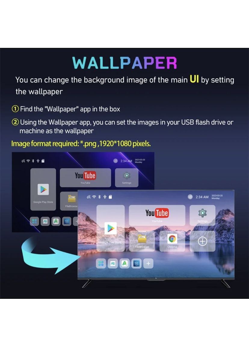 Смарт ТВ приставка MAX 4/64 Гб - Налаштована. Smart TV Box Android 13 H96 (364203466)