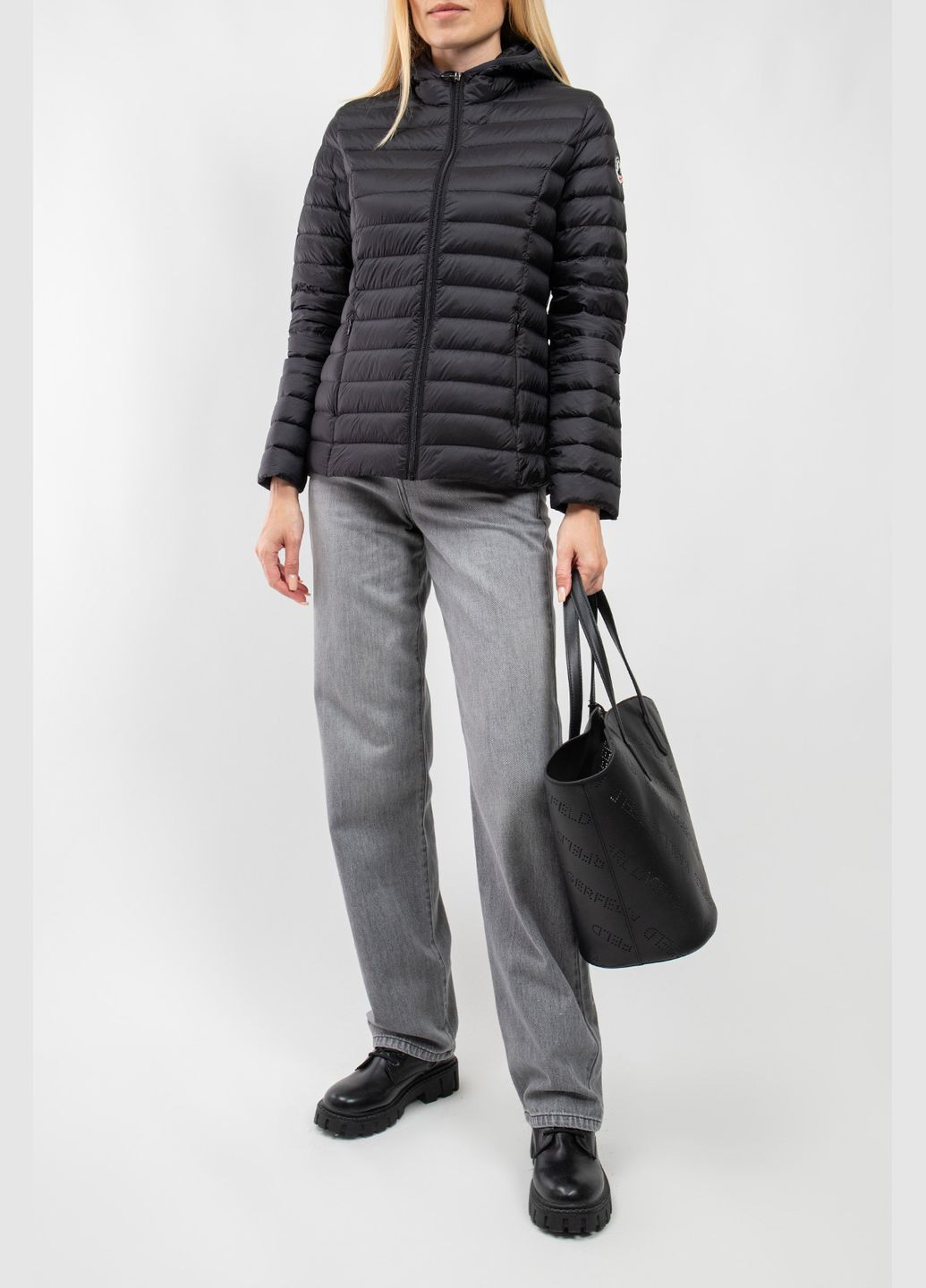 Черный демисезонный Пуховик JOTT