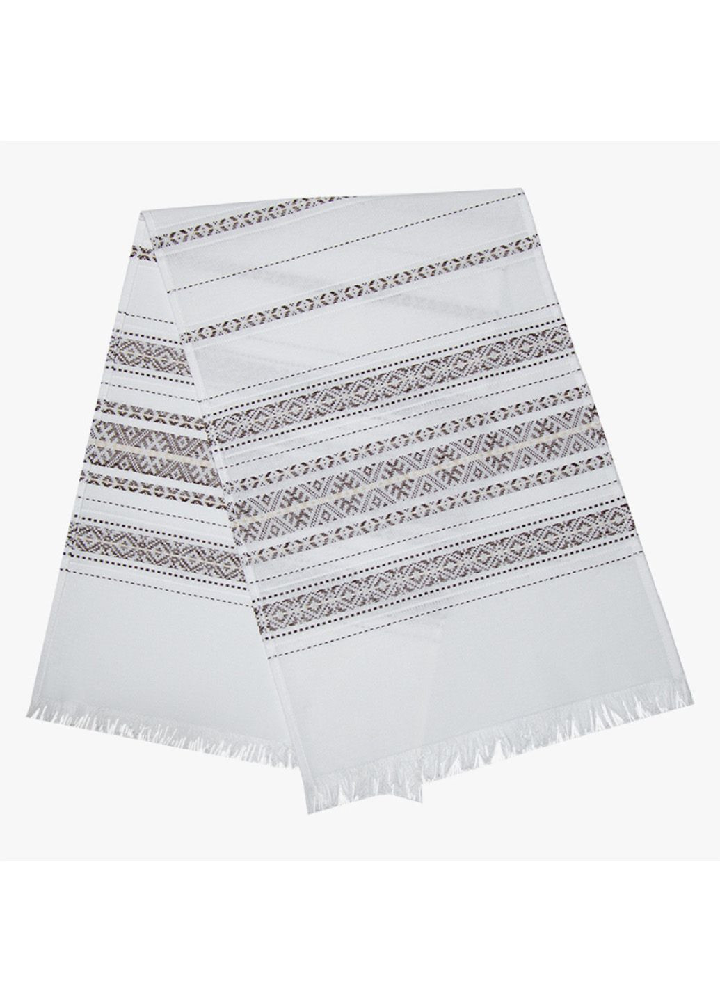 Рушник обрядовий тканий 80х33 Ярослав орнамент коричневий