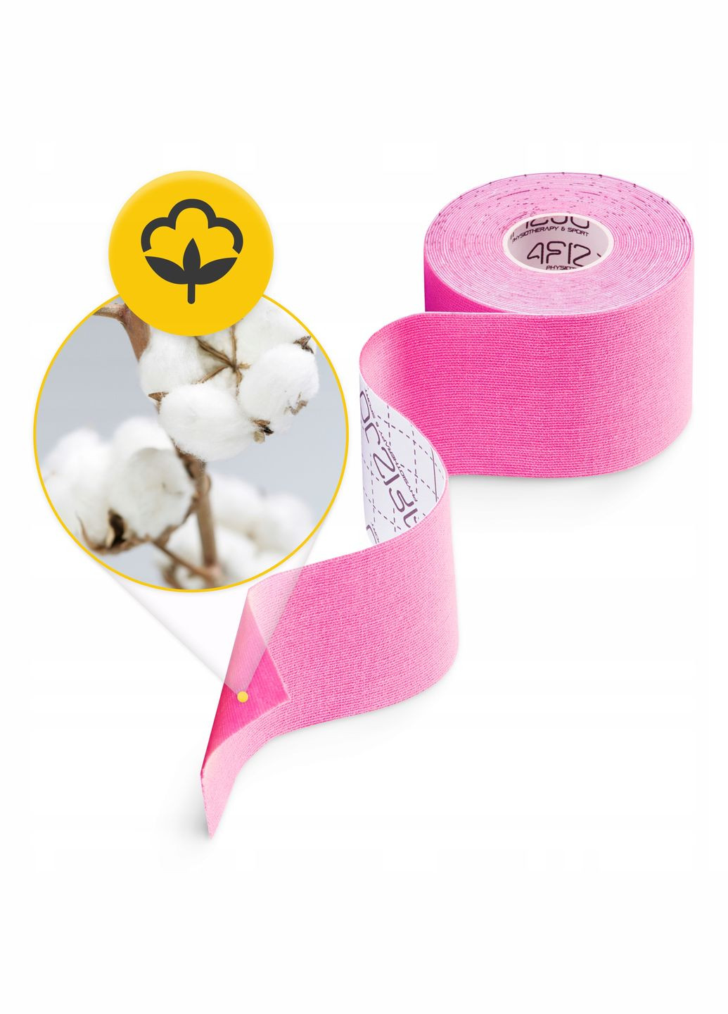 Лента кинезиологическая (кинезио тейп) 5 см x 5 м Pink () 4FIZJO P-5907739316004 (340459080)