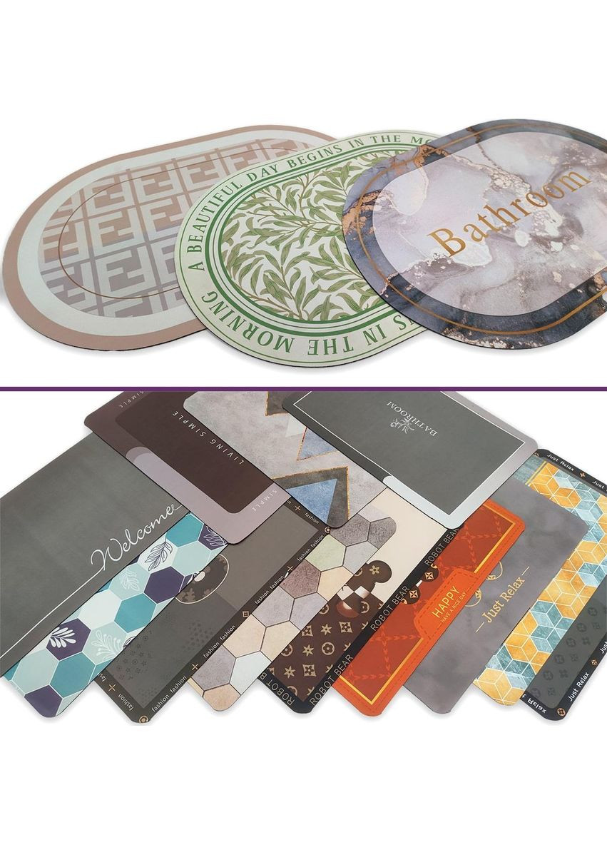 Влагопоглощающий коврик "A beautiful day begins in the morning" 40*60CM*3MM (D) SW00001570 Sticker Wall (297983490)