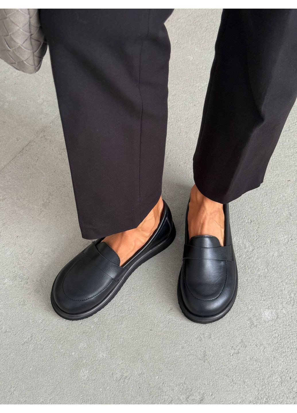 Жіночі анатомічні лофери kerstin | чорні (358204559)