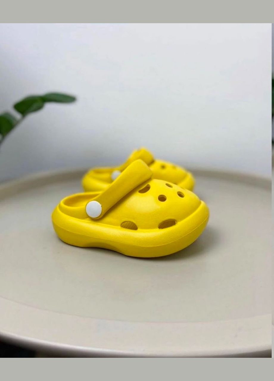 Детские крокси желтые 560 No Brand (316093148)