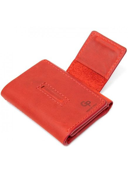 Красный женский портмоне маленького размера 504160 Grande Pelle (303831469)
