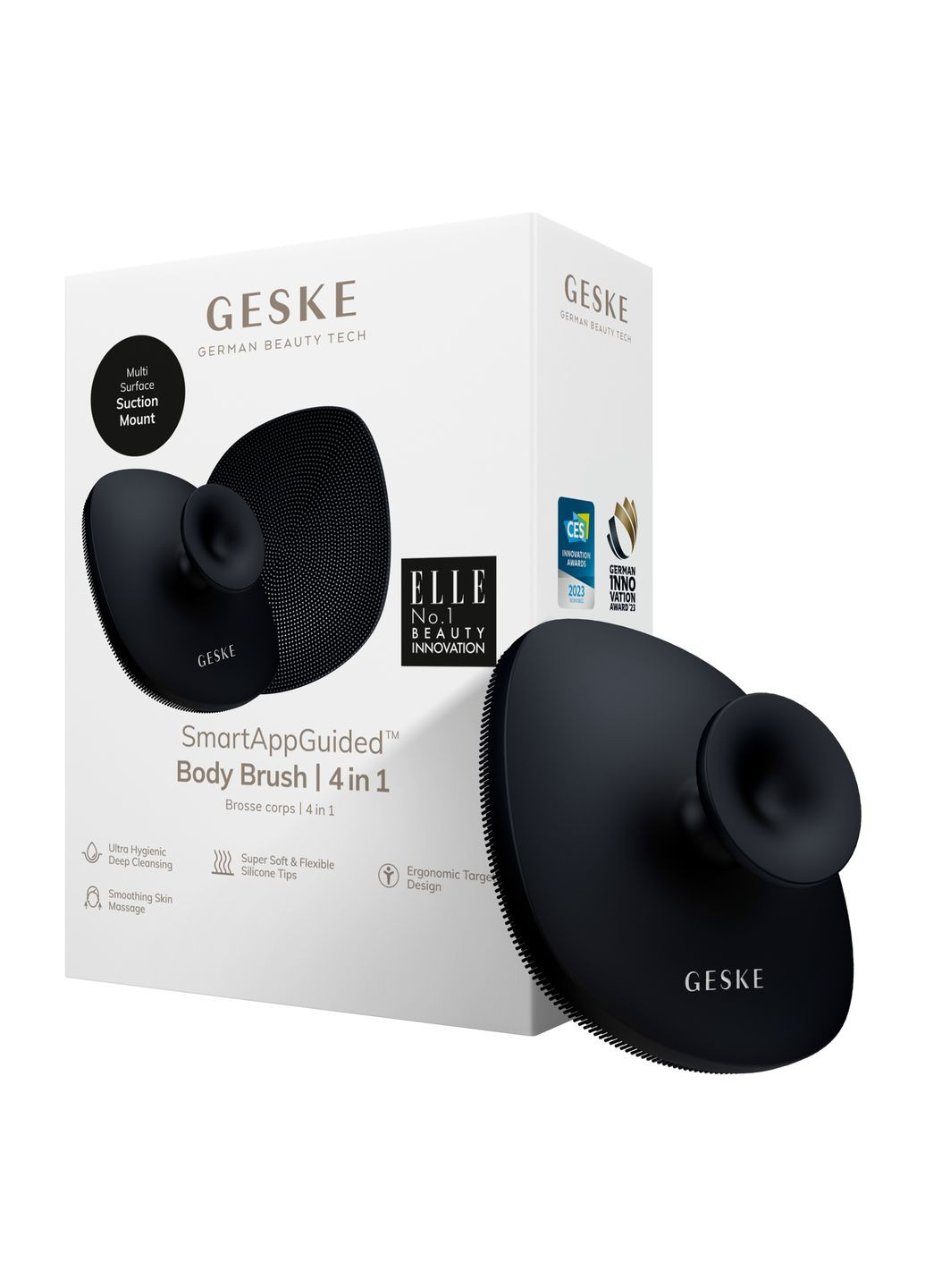 Щетка для тела Body Brush 4в1 black GESKE (341526049)