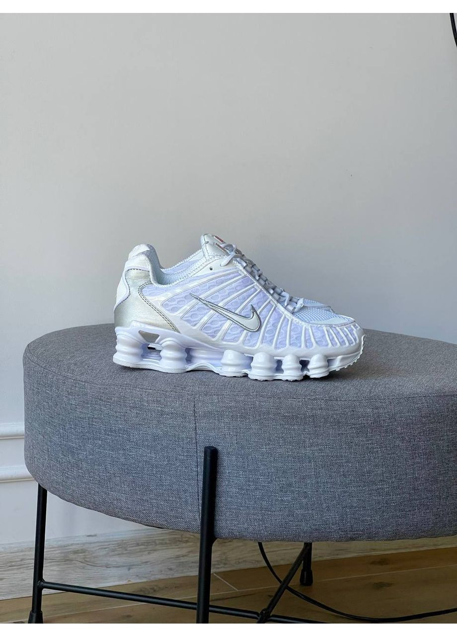 Кросівки жіночі і чоловічі Nike Shox TL White | Найк Шокс ТЛ білі No Brand білі демісезони (355339580)