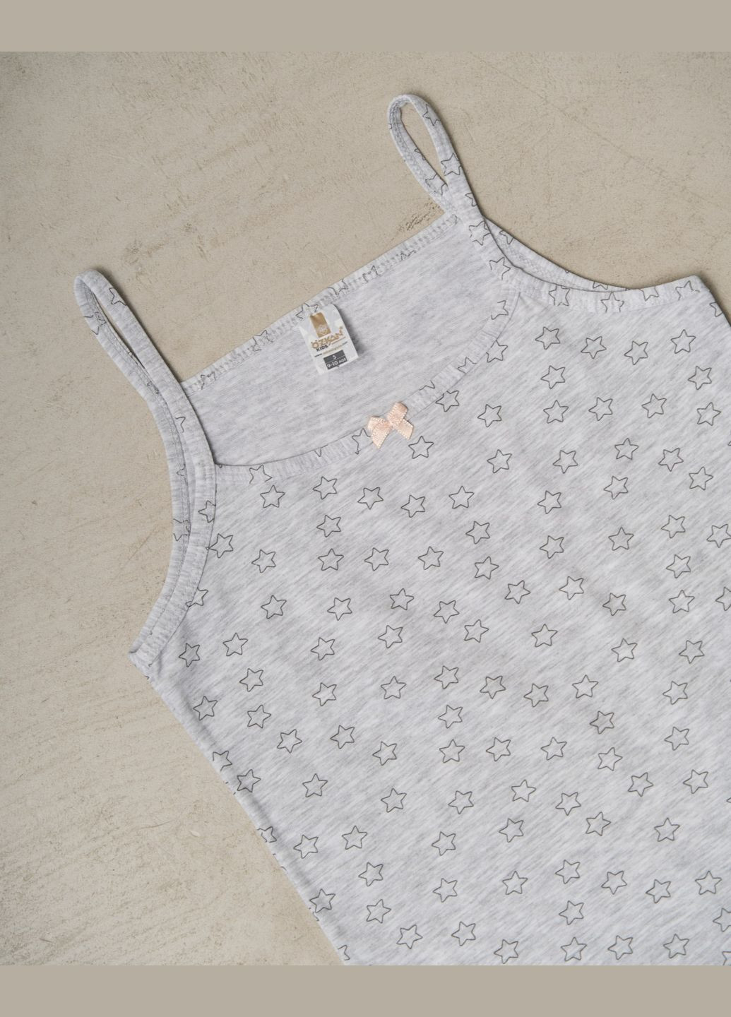 Светло-серая комплект для девочки с трусиками Ozkan