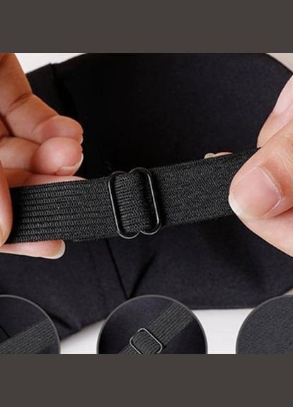 Мягкая плюшевая маска для сна Зайчик с нишей для гелевого вкладыша белая No Brand (335057254)