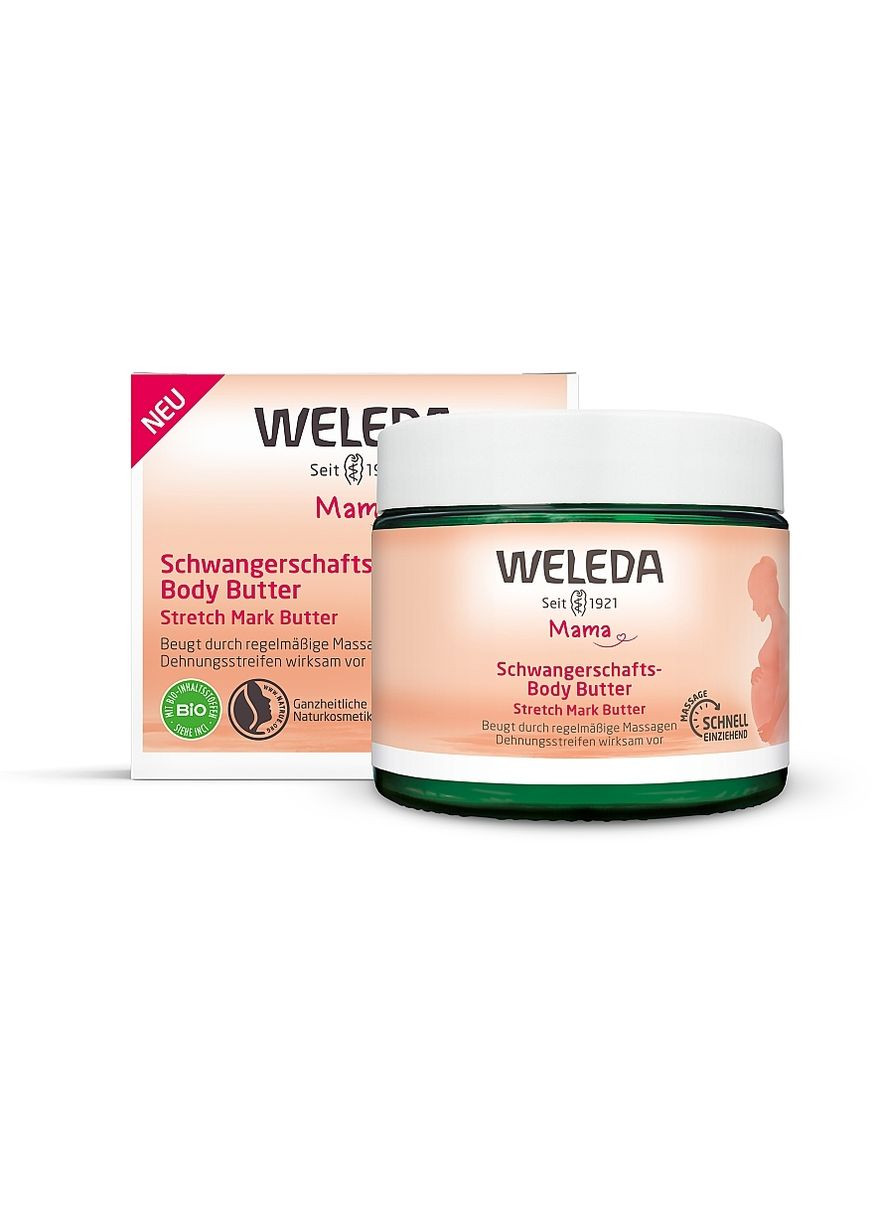 Баттер для профілактики розтяжок Mama 150ml (1105102-31015672) Weleda (368603669)