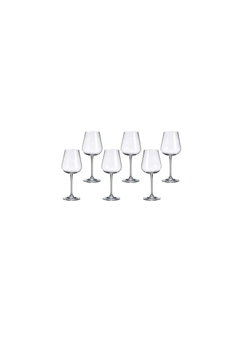 Бокалы для вина 540 мл ARDEA богемское стекло 6 шт Bohemia (282841829)