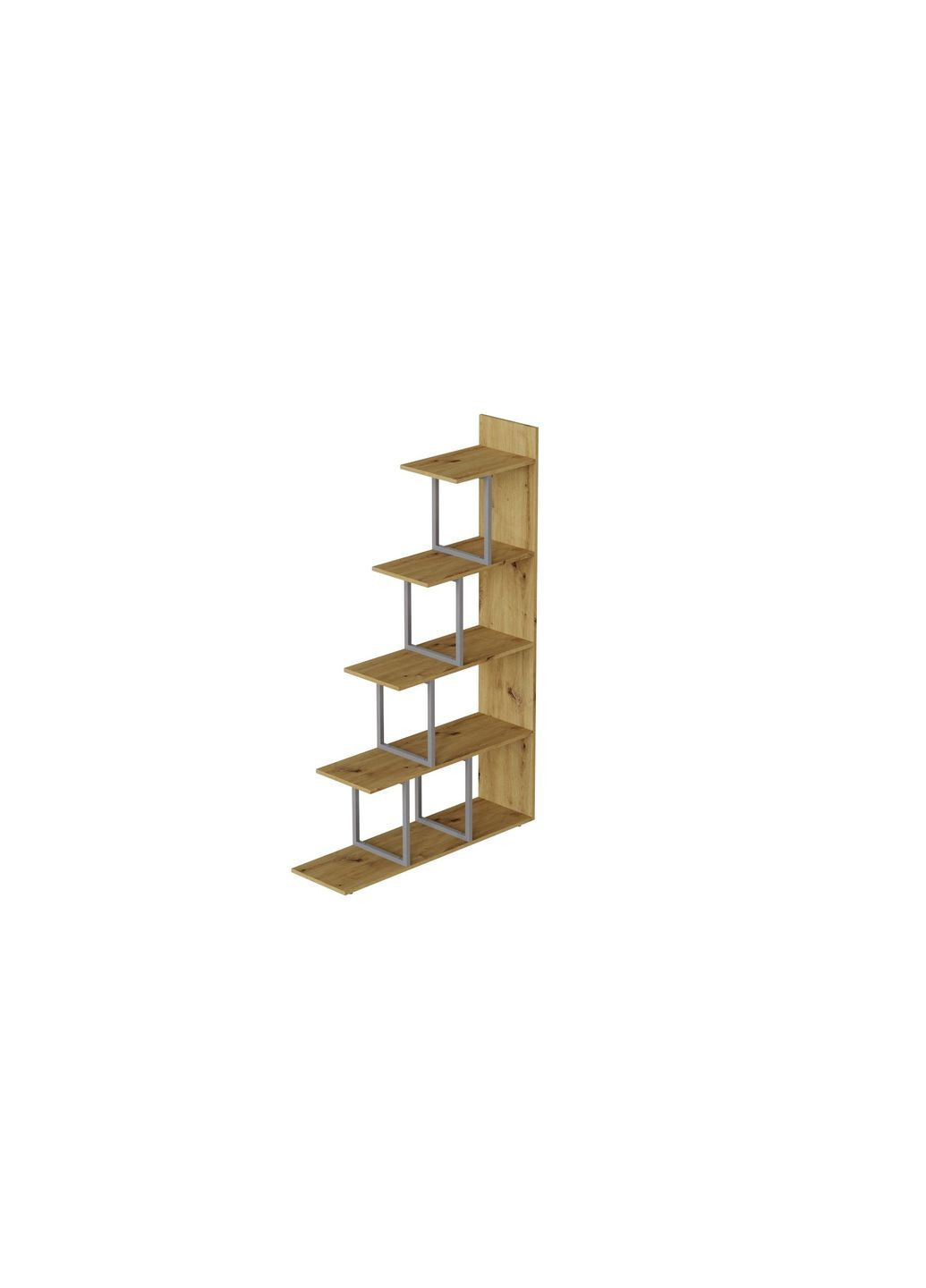 Етажерка Стелла 1600x1020x300 Сірий метал ДСП Дуб Артізан (FRD-105490) Ferrum-decor (353500971)