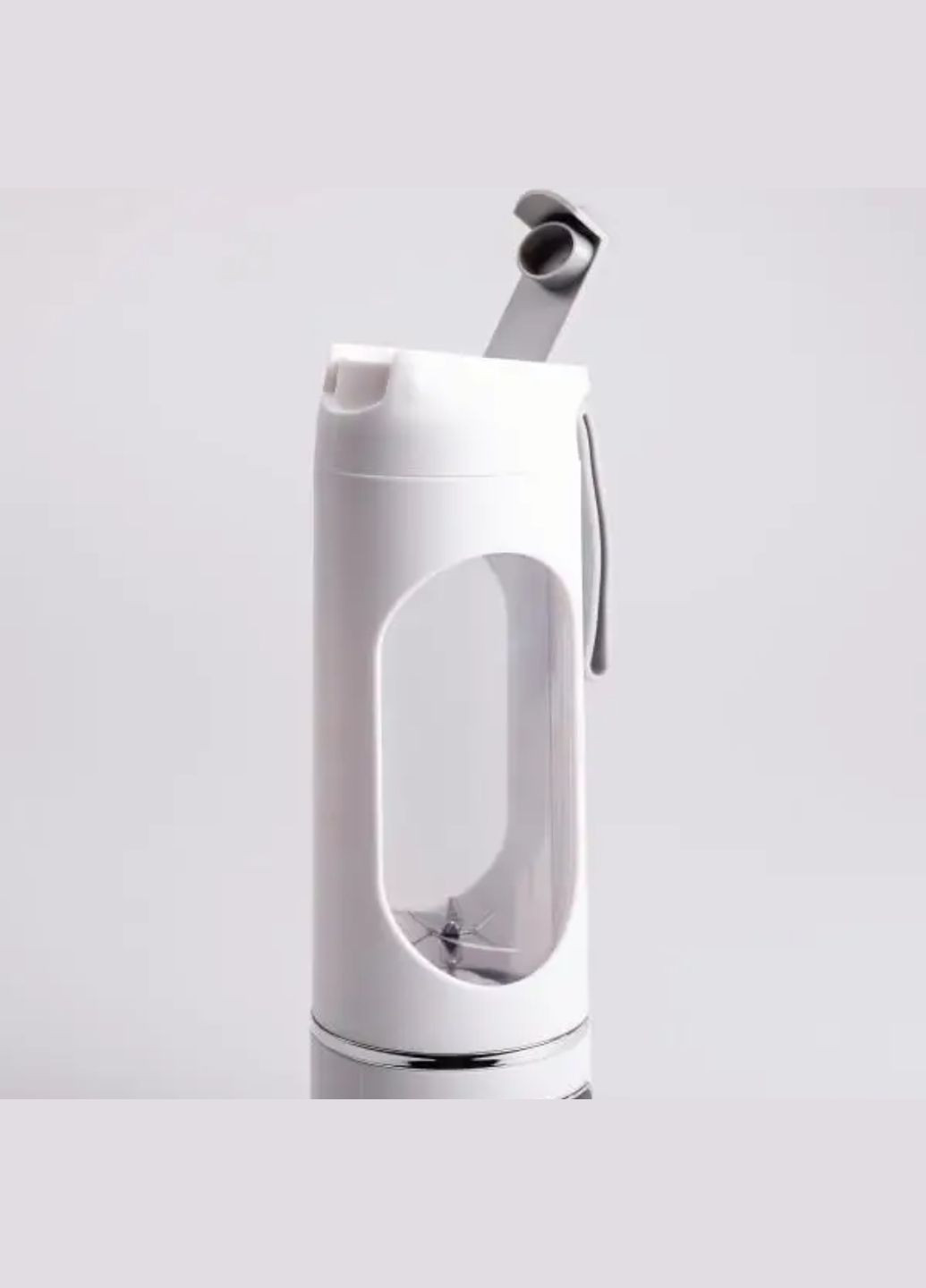 Блендер-шейкер HP-11-10W портативный 2 в 1 для коктейлей 450 мл с USB-зарядкой Белый Huizhou (328912538)