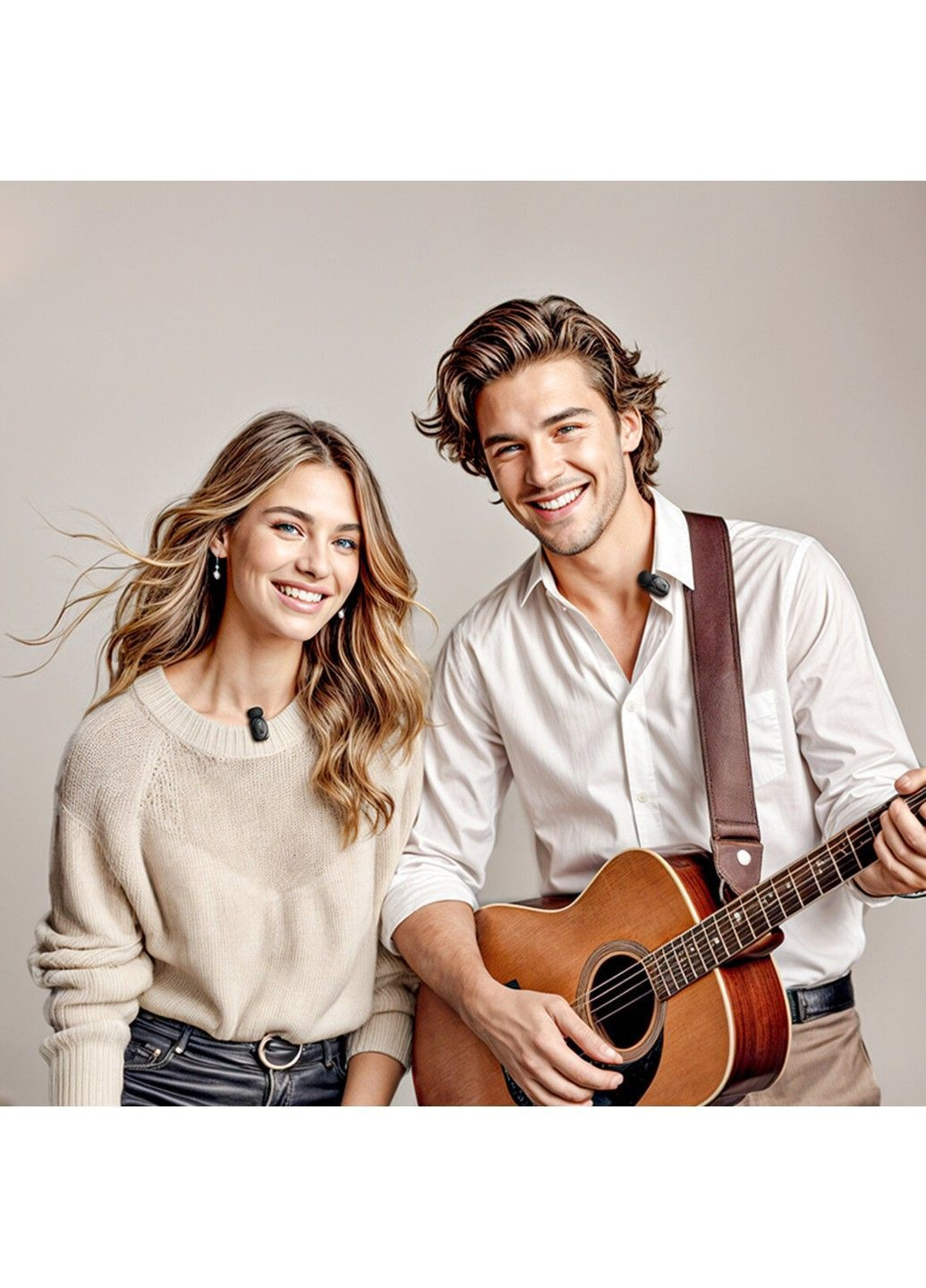 Бездротова мікрофонна система L19 Graceful wireless microphone (iP/Type-C) Black Hoco (372990413)