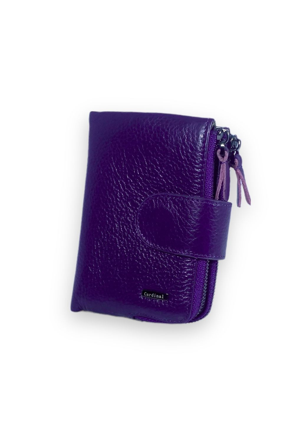 Жіночий гаманець 2 відділи 2 зовнішні монетниці 12 осередків для карт розмір: 12*10*3 см фіолетовий Cardinal (266911683)