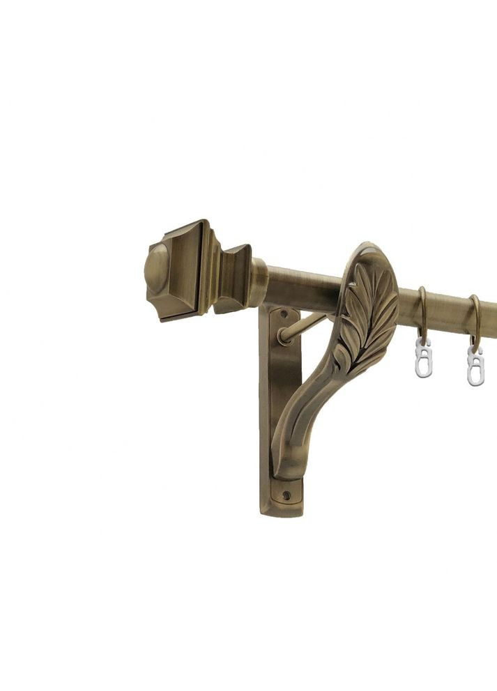 Карниз Борджеза металлический однорядный ретро гладкая труба Антик 25 мм 160 см (4224649) ORVIT (300847346)