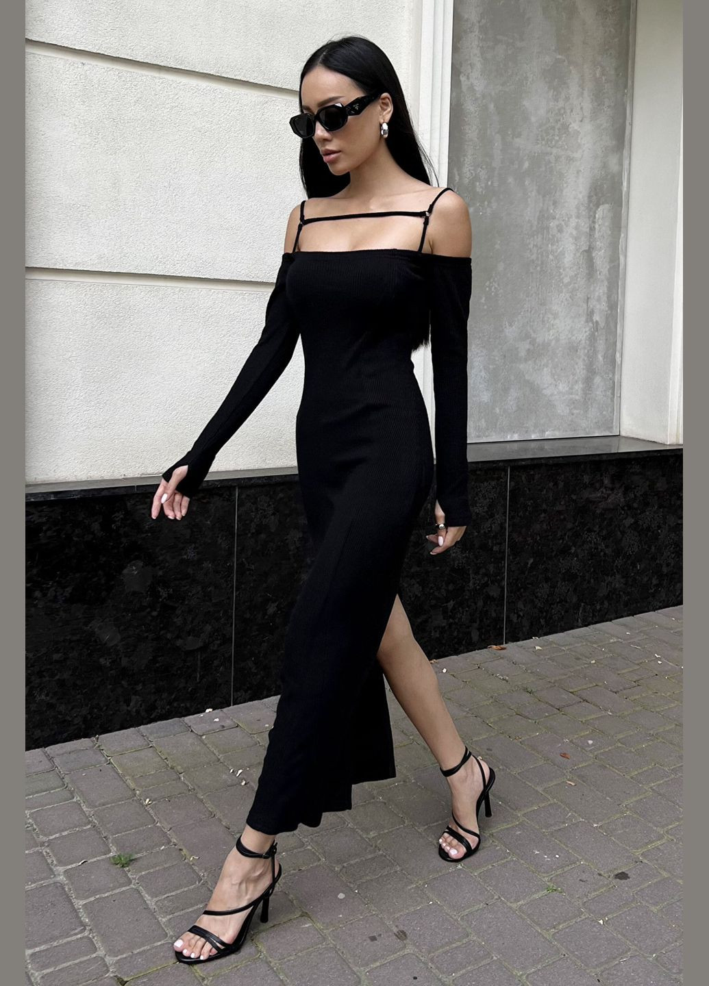 Чорна повсякденний, кежуал, вечірня сукня футляр Liton