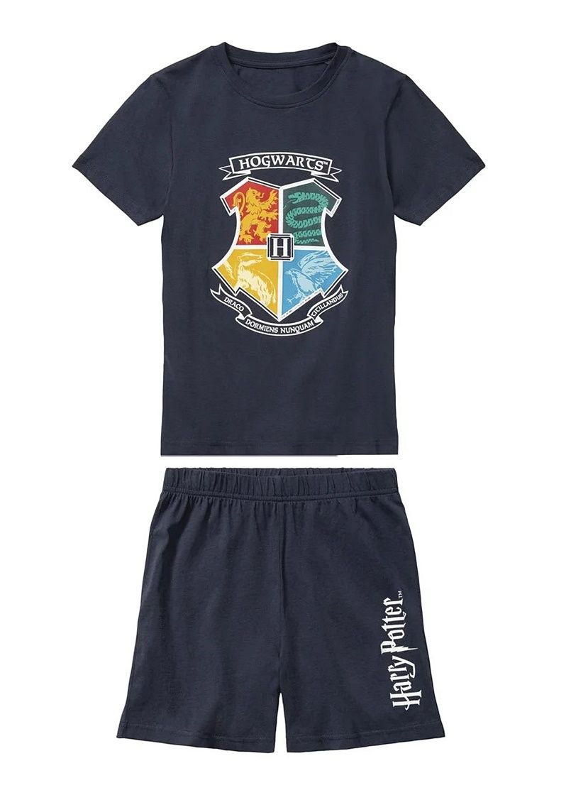 Темно-синя всесезон піжама футболка + шорти Harry Potter