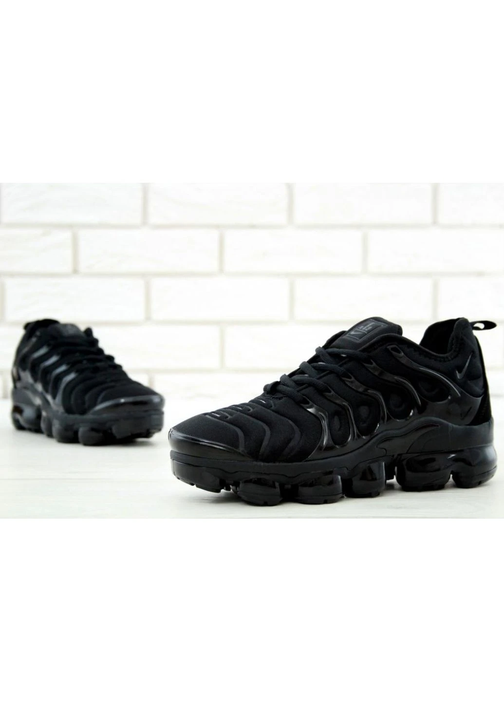 Чорні літні кросівки nike vapor max plus black найк вапор макс No Brand