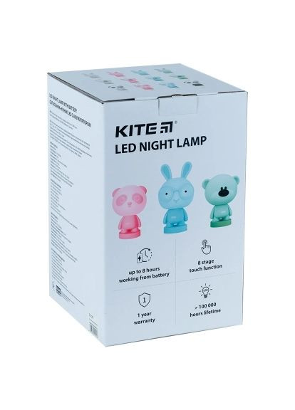 Нічник (K24-490-3-1) Kite Світильник LED з акумулятором Panda, білий (367830008)