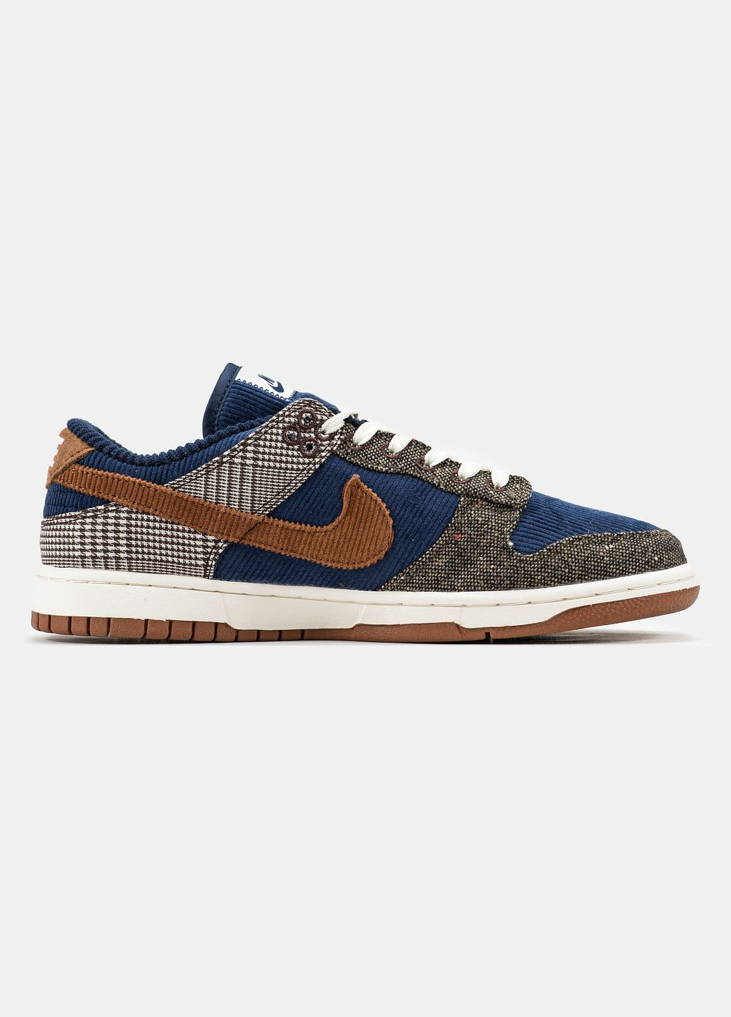 Синие демисезонные кроссовки мужские nike sb dunk low tweed midnight blue grey | найк сб данк низкие синие серые No Brand