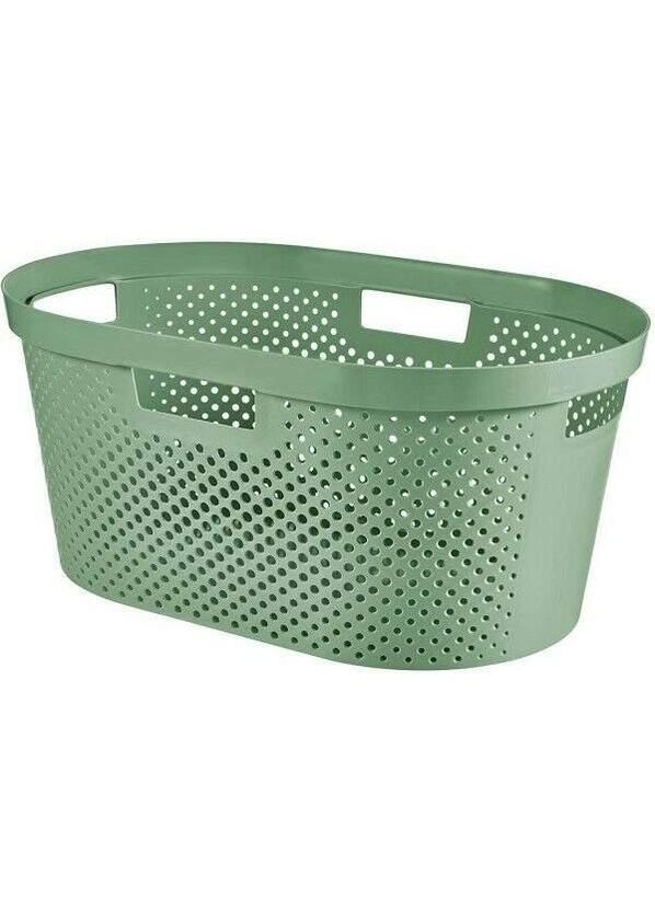 Кошик для білизни пластиковий Knit 40 л (03677) Кремовий Curver (334712962)