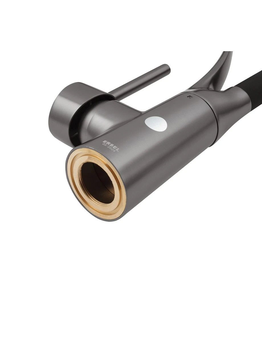 Комплект кухонна мийка Schwarze-5050HM PVD + змішувач Ersel-GRP03393BLK + дозатор Spender-026 Kroner (392914814)
