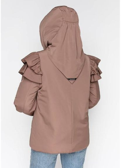 Белая куртка 1286-1m-cw молочный шоколад sam m Samange