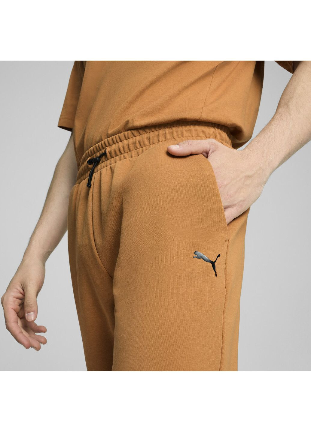 Бежевые спортивные демисезонные брюки Puma