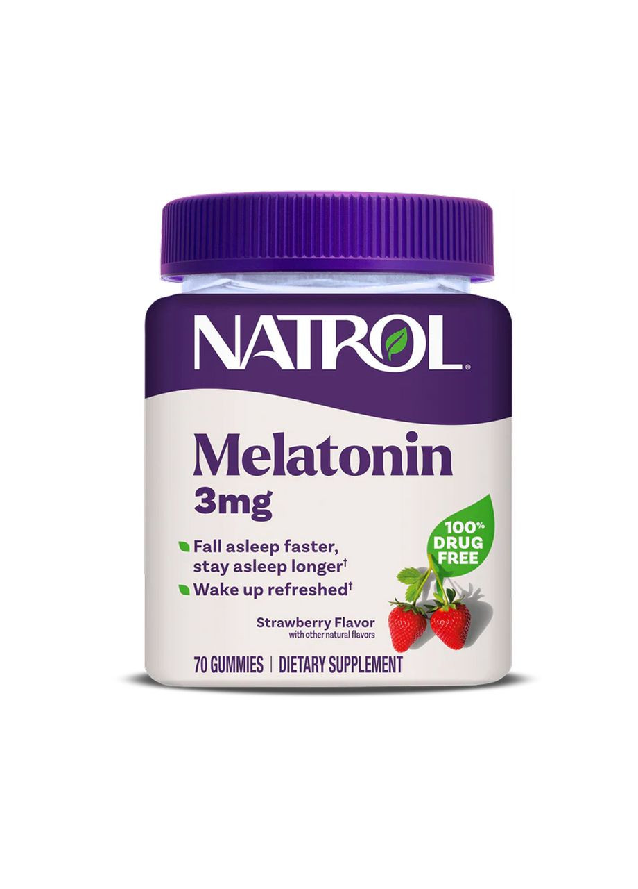 Melatonin 3mg - 70 gummies Natrol (369400172)