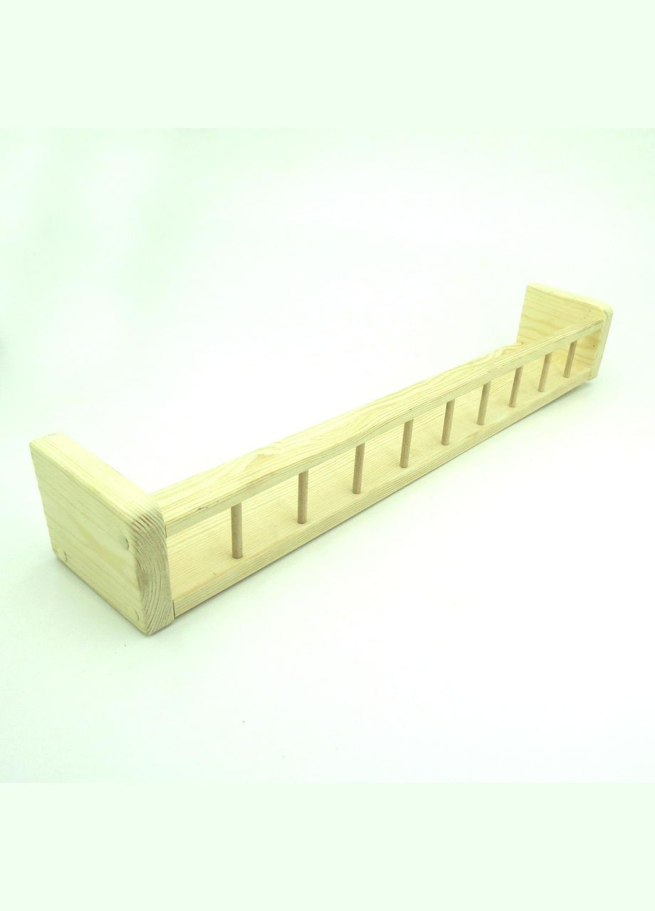 Настенная полка из дерева Эврика 76 бланже (НСП-768201) No Brand (328081102)