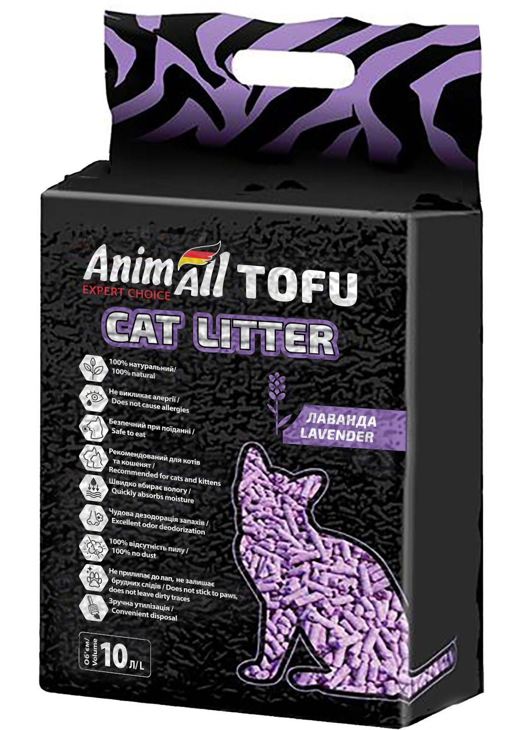 Наполнитель для кошачьего туалета ТОФА Лаванда 4.66 кг/10 литров (4820224500898) AnimAll (279563402)
