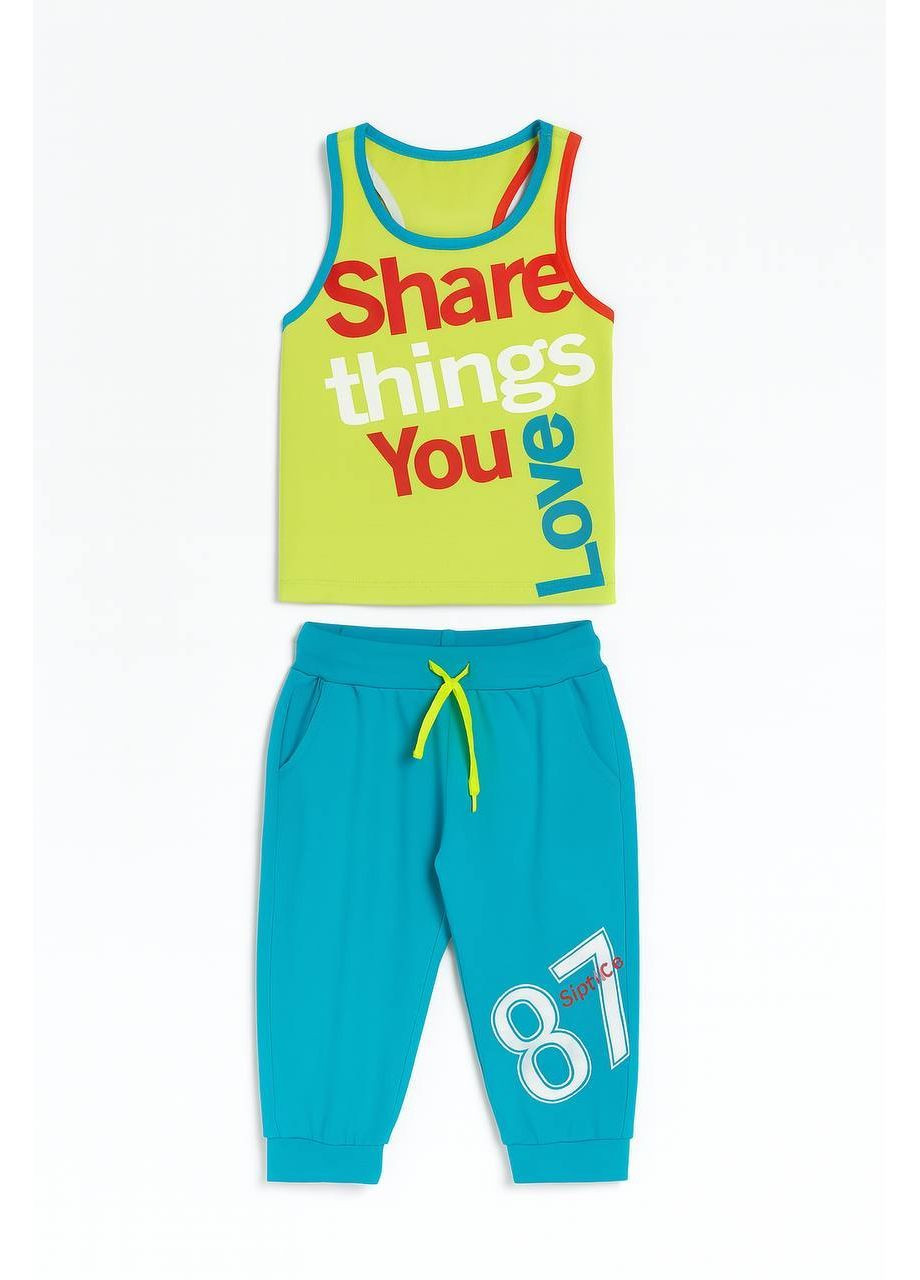 Салатовый летний костюм салатовый Sprint