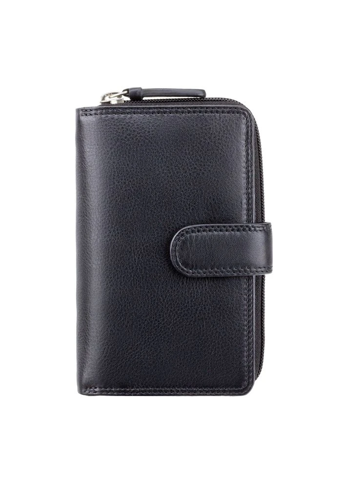 Чёрный кошелек женский HT33 BLK Madame c RFID Visconti (303830937)