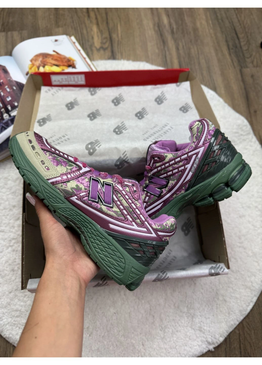 КРОССОВКИ ЖЕНСКИЕ NEW BALANCE 1906R X JACK HARLOW НЬЮ БЕЛАНС 1906 No Brand комбинированные демисезоны (391006739)