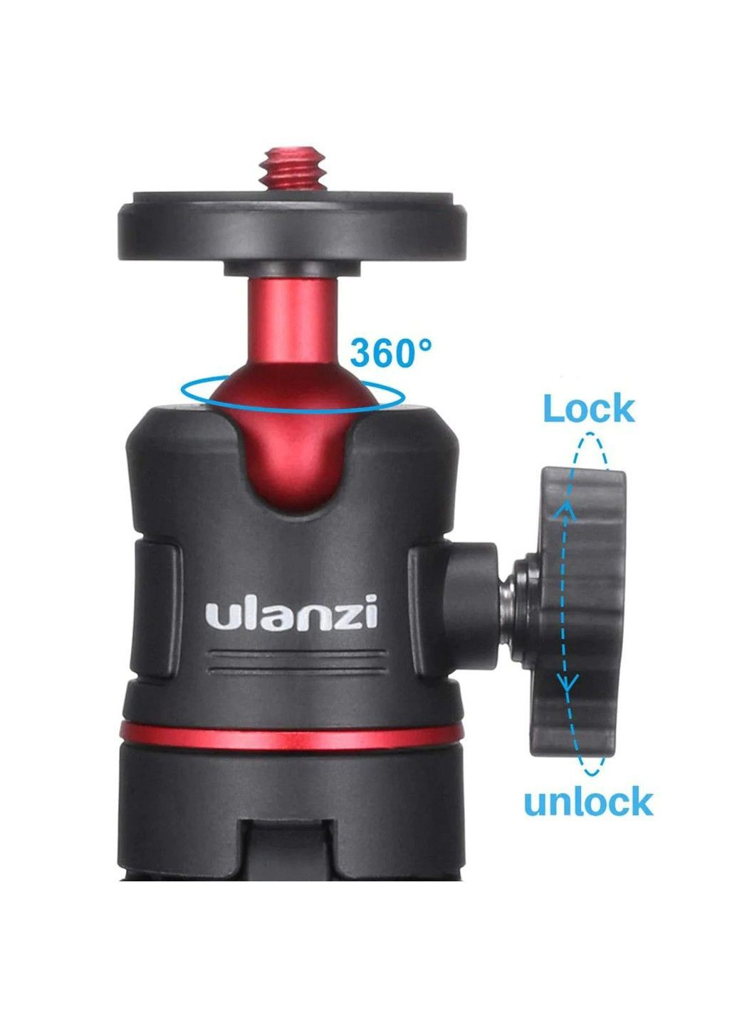 Штатив Vijim Mini Portable and Adjustable Desktop Tripod Black(UV-1601 MT-08) Ulanzi (371362805)