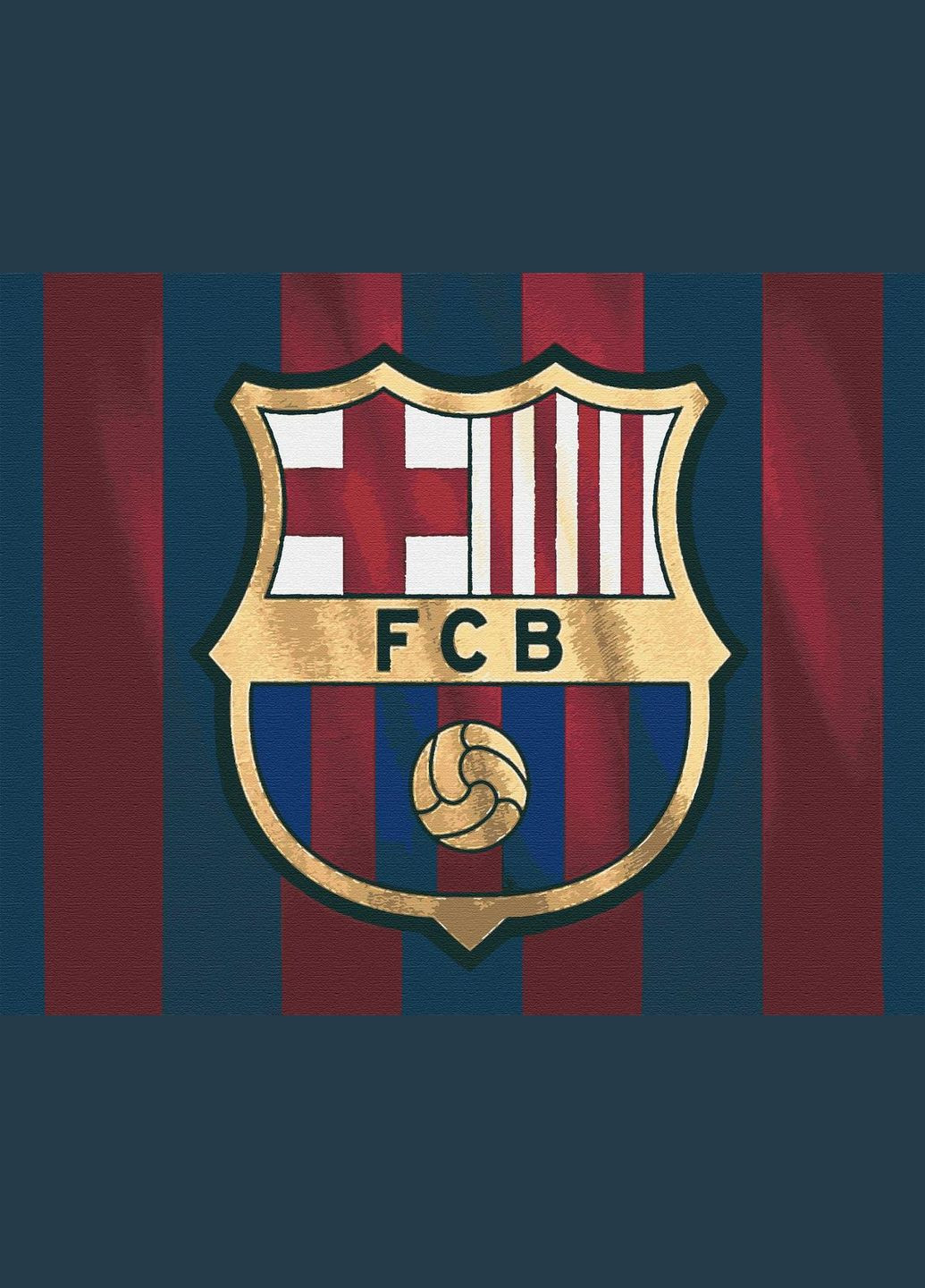 Картина по номерам ФК Барселона 40x50 см (RB-0488) Riviera Blanca (303135456)