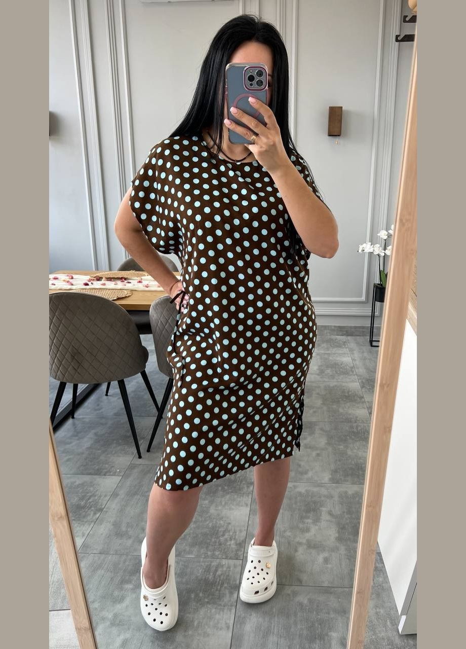 Женское платье-туника в горошек. Україна (331606007)