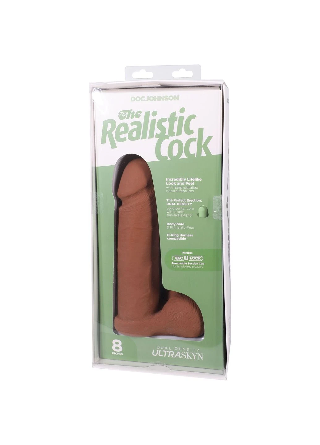 Фалоімітатор The Realistic Cock ULTRASKYN – 8 Inch with Balls Caramel Doc Johnson (400527339)